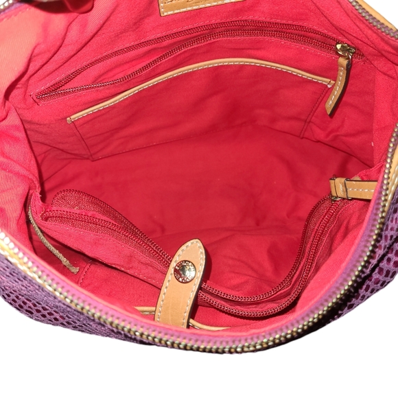 💜💯Authentic Dooney & Bourke Faux Snakeskin Embossed Hobo Bag💜 - Picture 14 of 16